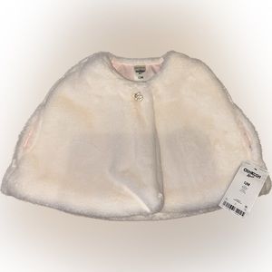 Oshkosh Faux Fur Shrug 12 Months